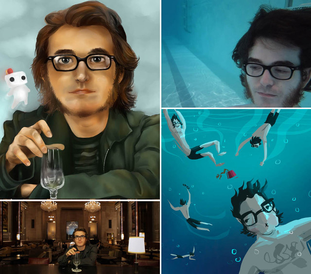 Man glasses cat suit glass free wallpaper for tablet - medium preview image