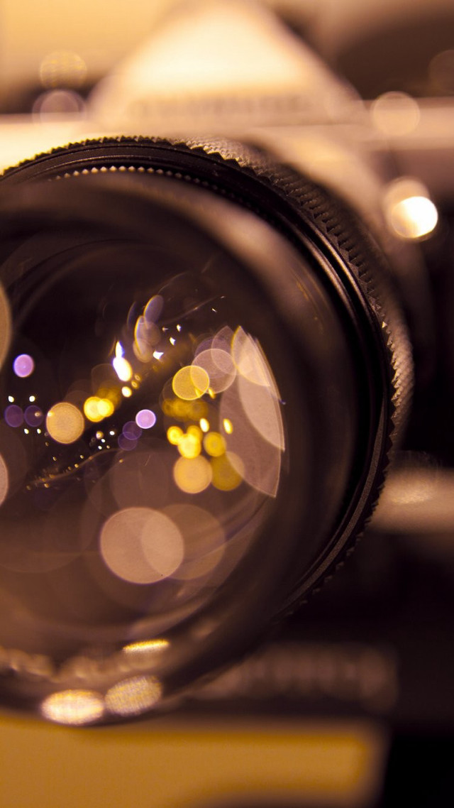 Camera lens blurry background lights #2 free wallpaper for mobile - medium preview image