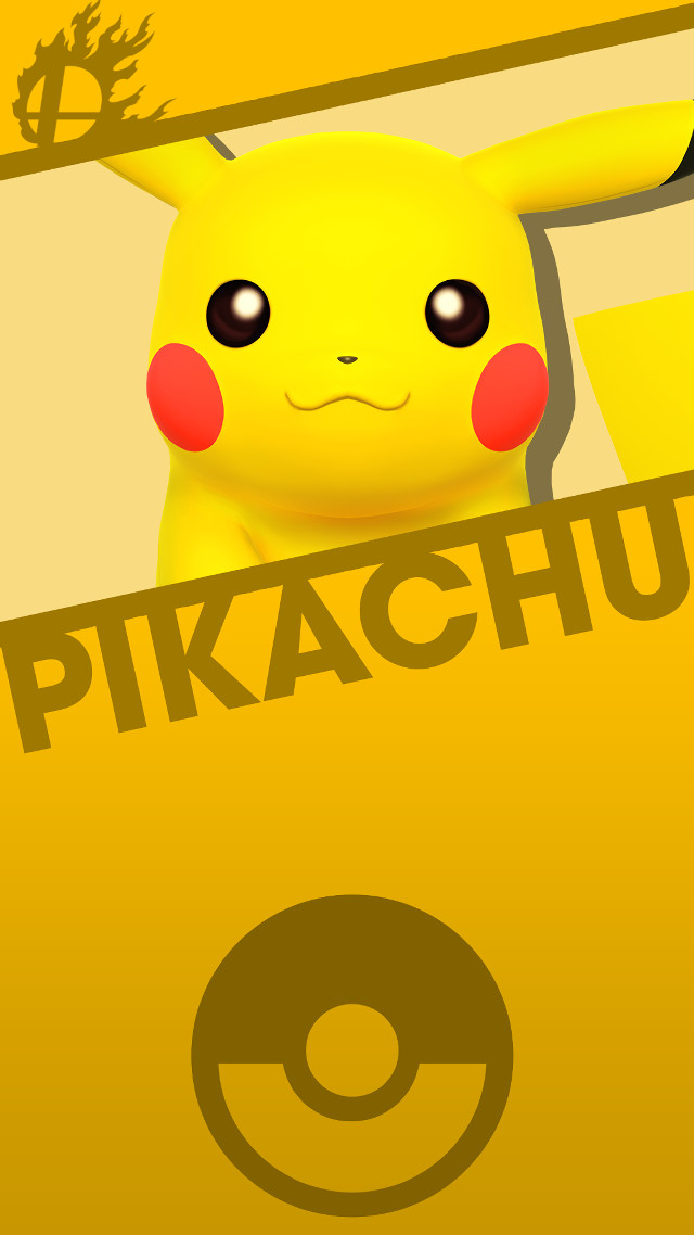 Pikachu peeking yellow box character free wallpaper for mobile - medium preview image