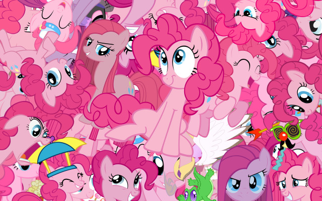 Pinkie ponies pile hat together free wallpaper for desktop - medium preview image