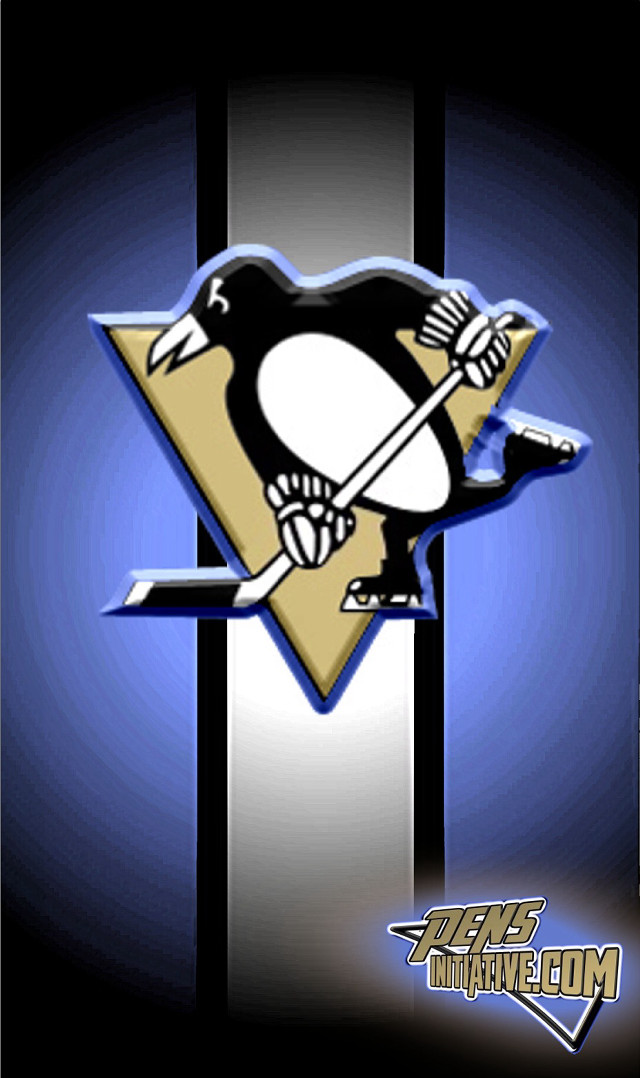 Penguins logo stripe background digital free wallpaper for mobile - medium preview image