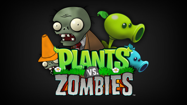 Plants vs zombies logo zombie free wallpaper for desktop - medium preview image