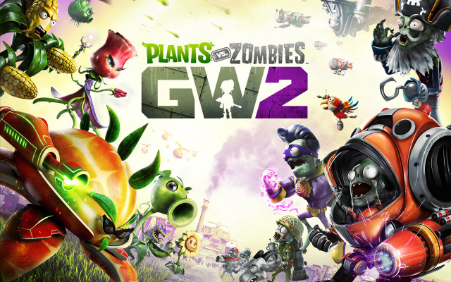 Plants zombies gw2 nintendo wii free wallpaper for desktop - medium preview image