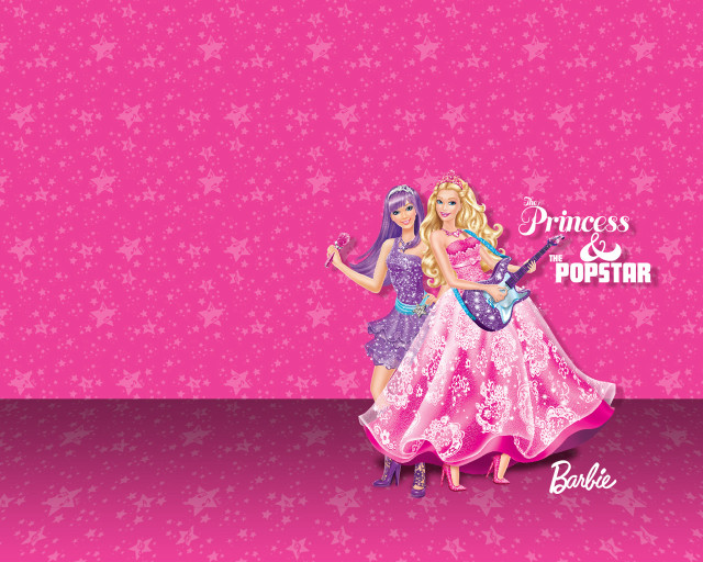 Barbie sisters pink dresses guitar free wallpaper for desktop - medium preview image