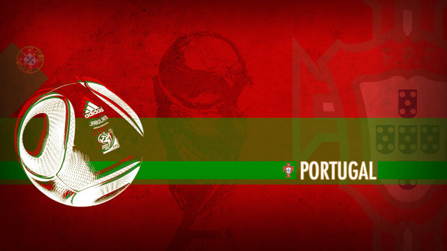 Soccer portugal red background green free wallpaper for desktop - medium preview image