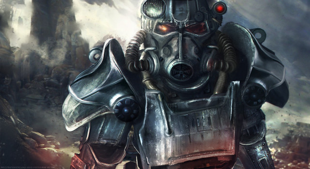 Robot gas mask helmet city free wallpaper for desktop - medium preview image