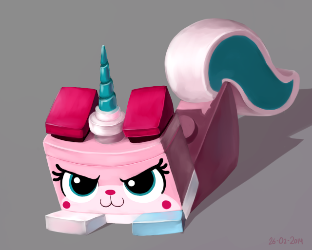 Pink toy unicorn horn blue free wallpaper for desktop - medium preview image