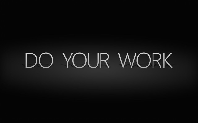 Do your work black white free wallpaper for desktop - medium preview image