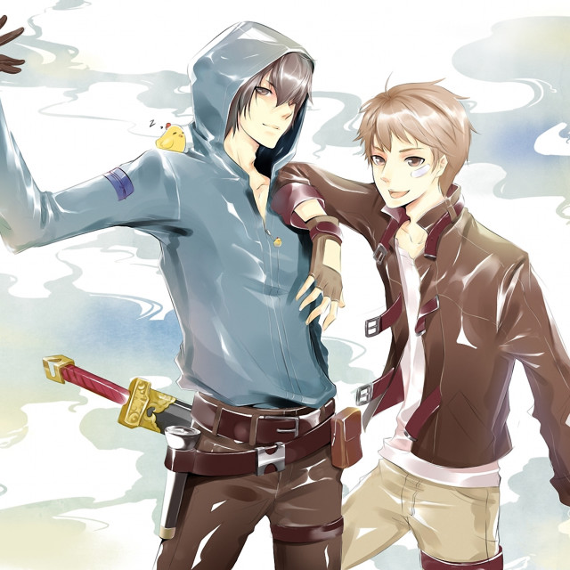 Anime characters posing together picture #7 free wallpaper for tablet - medium preview image