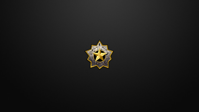 Star gold black white border free wallpaper for desktop - medium preview image