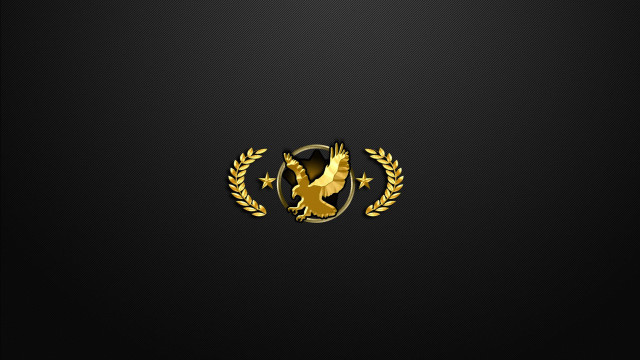 Gold emblem black background carlos free wallpaper for desktop - medium preview image