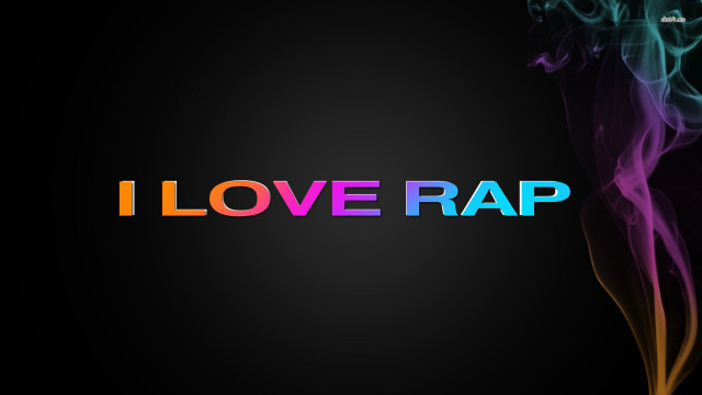 Colorful smoke i love rap free wallpaper for desktop - medium preview image