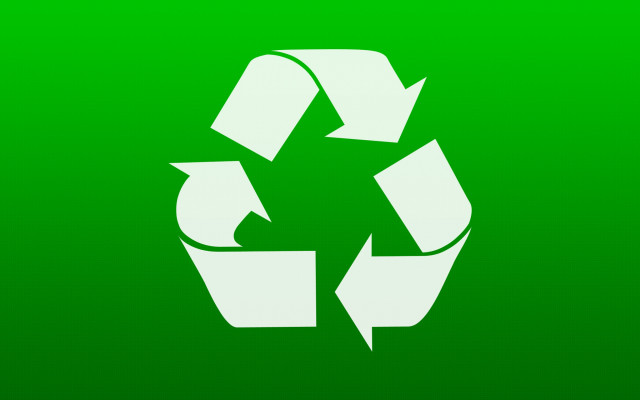 Green square recycle symbol rectangle free wallpaper for desktop - medium preview image