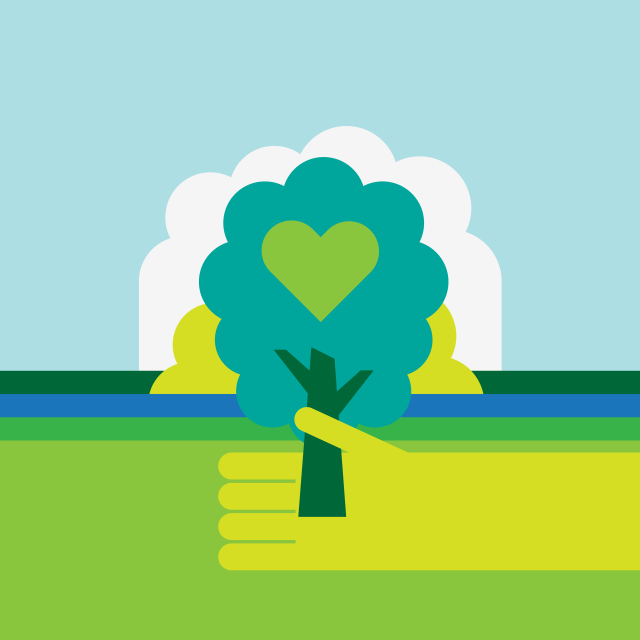 Hand holding tree heart trunk free wallpaper for tablet - medium preview image