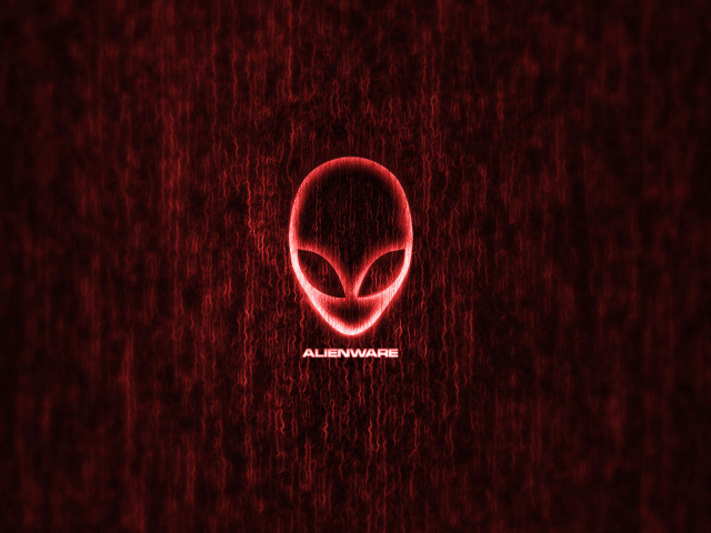Red alien face alienware center free wallpaper for desktop - medium preview image
