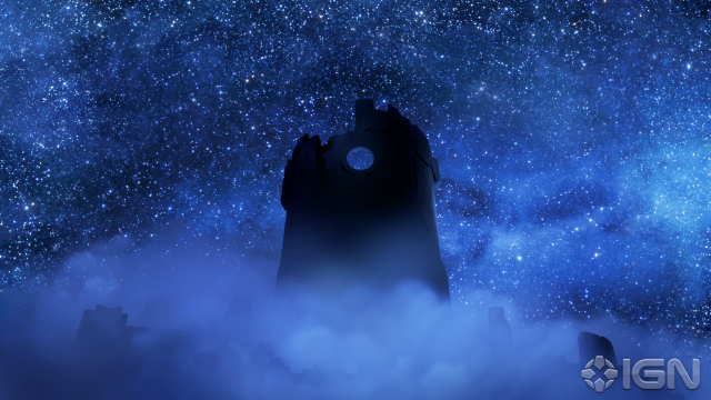 Tall tower night sky stars free wallpaper for desktop - medium preview image