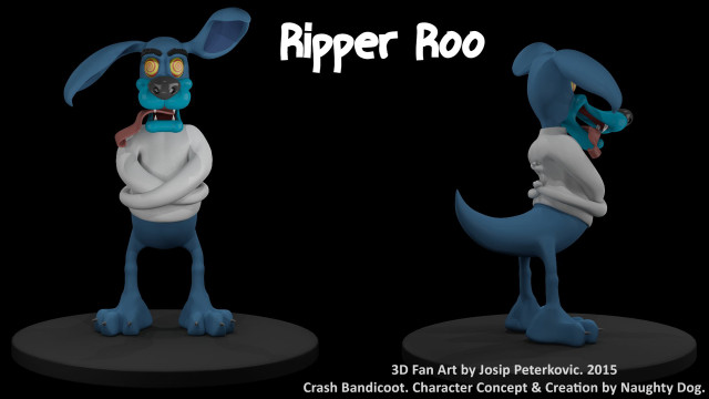 Ripper roo blue nose furry free wallpaper for desktop - medium preview image