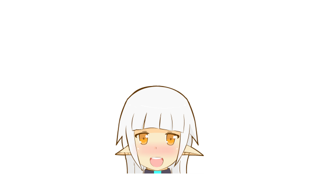 Cartoon character white hair blue #2 free wallpaper for desktop - medium preview image