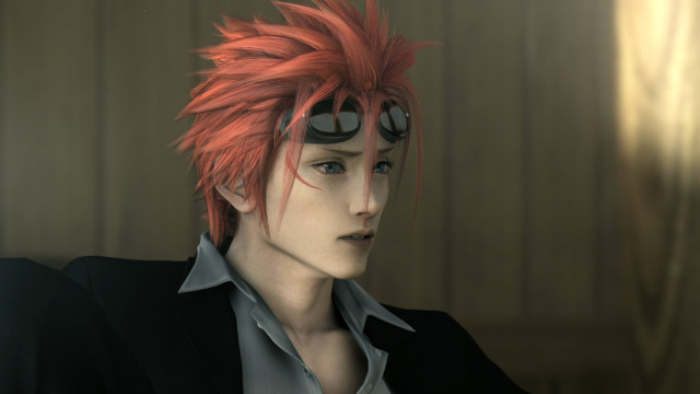 Red haired man suit goggles free wallpaper for desktop - medium preview image