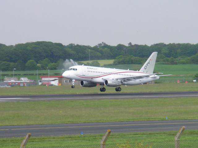 Large jet takeoff forest grass free wallpaper for desktop - medium preview image