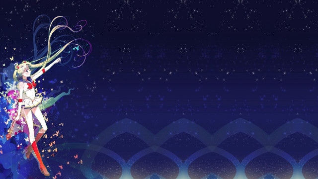 Flying woman white dress aurora free wallpaper for desktop - medium preview image