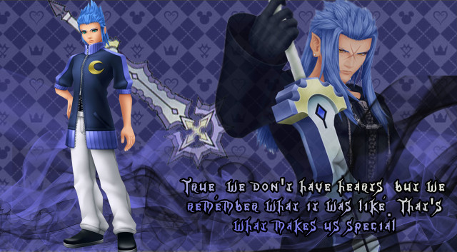 Cartoon character sword caption blue free wallpaper for desktop - medium preview image