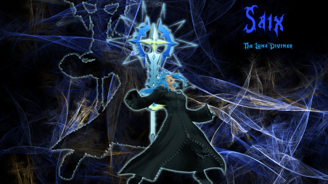 Woman holding star blue background free wallpaper for desktop - medium preview image