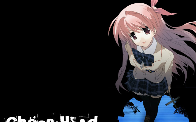 Pink hair girl black shirt free wallpaper for desktop - medium preview image