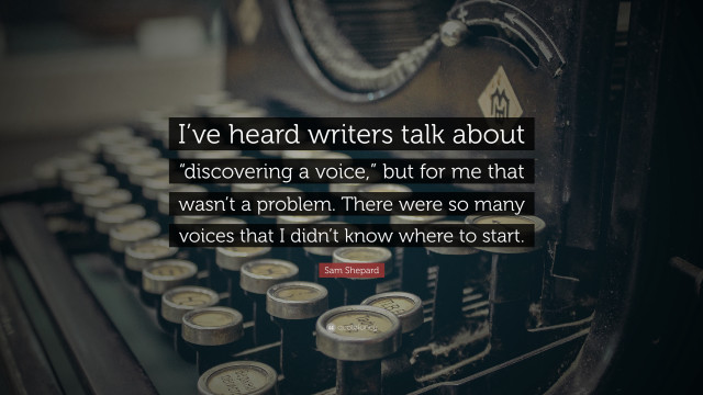 Quote typewriter discovering voice writer free wallpaper for desktop - medium preview image