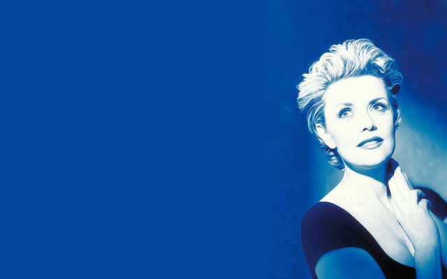 Blonde woman black dress posing #2 free wallpaper for desktop - medium preview image