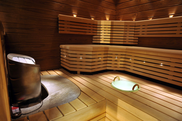 Sauna bowl heater light floor free wallpaper for desktop - medium preview image