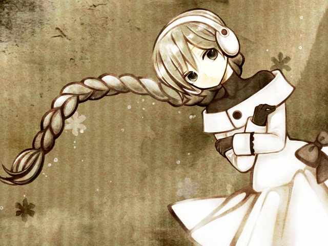 Girl snowman hair dress bow free wallpaper for desktop - medium preview image