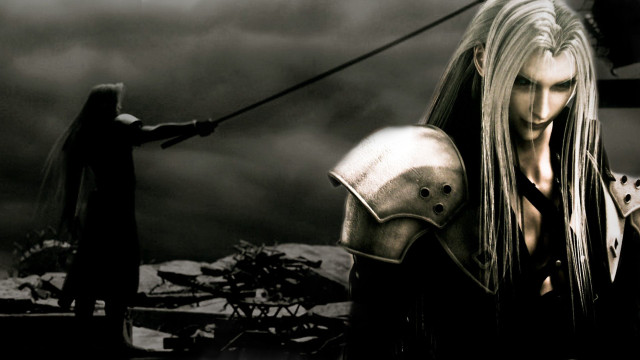 Man black outfit sword shield #2 free wallpaper for desktop - medium preview image