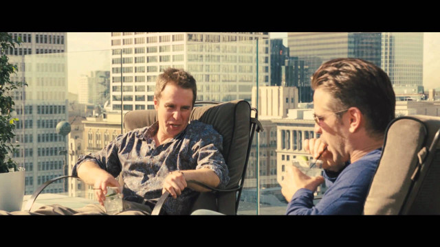 Men talking city setting tall free wallpaper for desktop - medium preview image