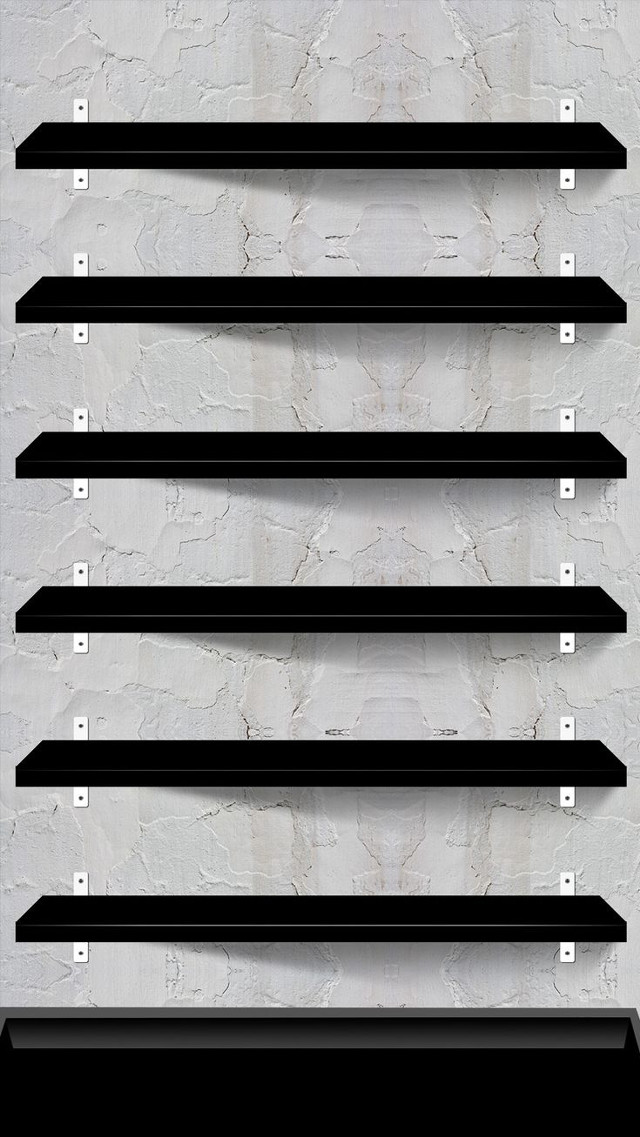 Black shelf five shelves white #2 free wallpaper for mobile - medium preview image