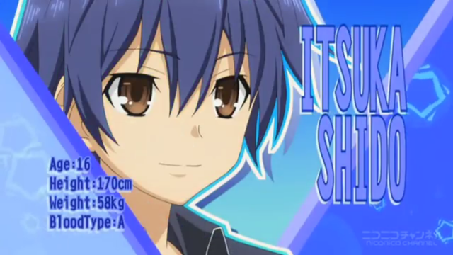 Anime blue hair brown eyes free wallpaper for desktop - medium preview image