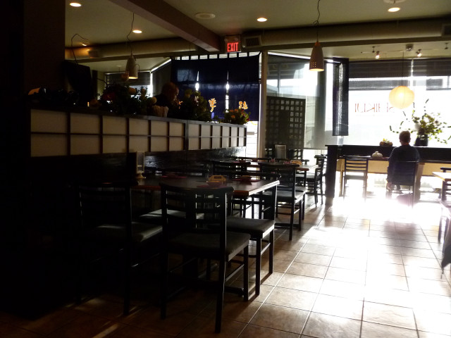 Restaurant tables chairs person middle free wallpaper for desktop - medium preview image