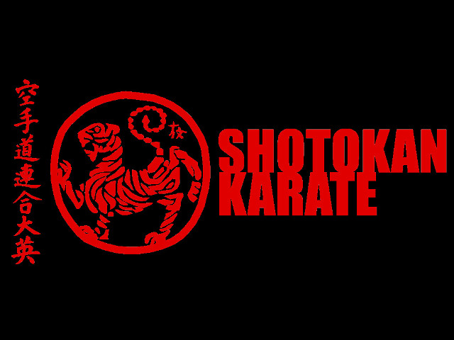 Red black logo tiger shotokan free wallpaper for desktop - medium preview image