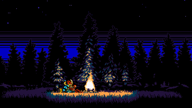 Campfire woods night bear log free wallpaper for desktop - medium preview image