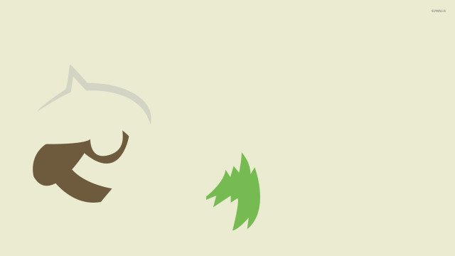 Cat tree minimalistic illustration artwork free wallpaper for desktop - medium preview image