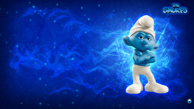 Cartoon character blue background stars #3 free wallpaper for desktop - medium preview image