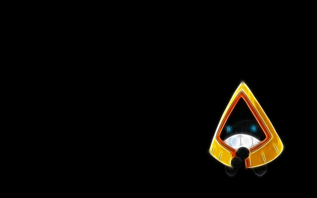 Logo dark background yellow triangle free wallpaper for desktop - medium preview image