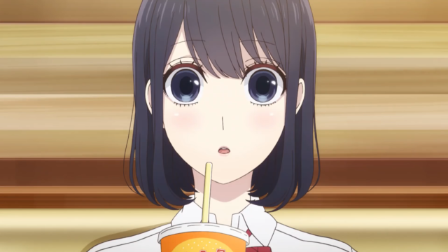 Woman drink straw mouth happy free wallpaper for desktop - medium preview image