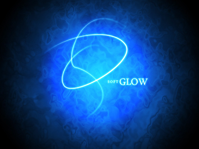 Blue glowing logo glow swirl free wallpaper for desktop - medium preview image