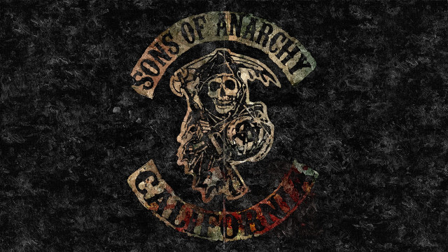 Skull motorcycle banner sons free wallpaper for desktop - medium preview image