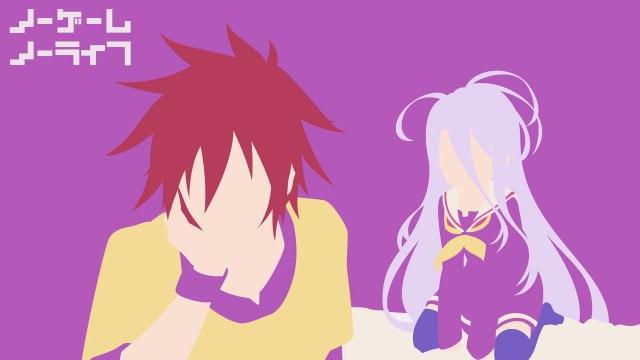 Anime couple sitting bed together free wallpaper for desktop - medium preview image