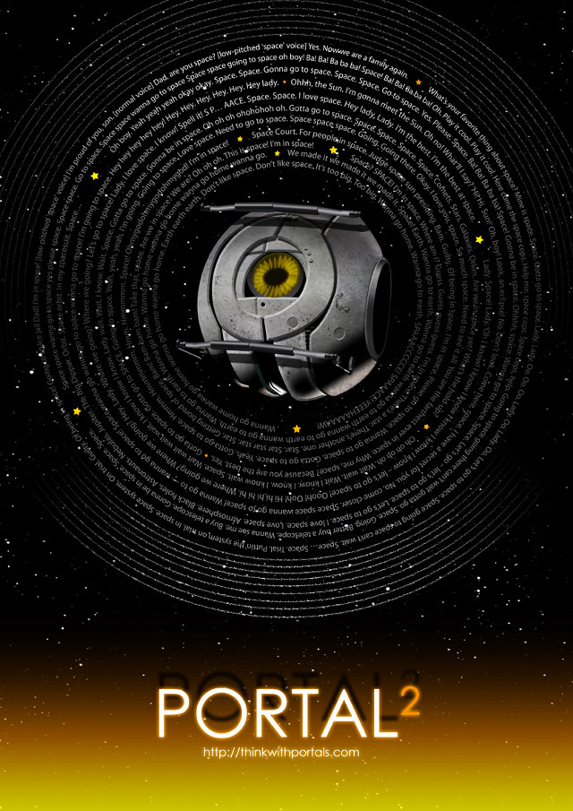 Space station yellow circle portal free wallpaper for mobile - medium preview image