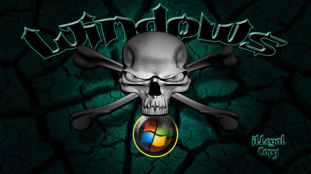Skull computer logo image free wallpaper for desktop - medium preview image