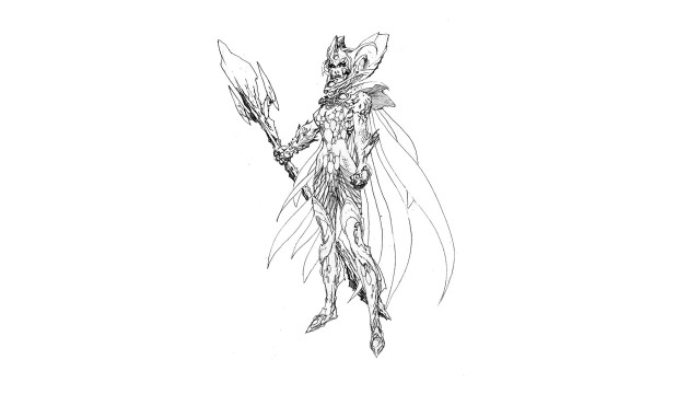 Fairy holding wand flower drawing free wallpaper for desktop - medium preview image