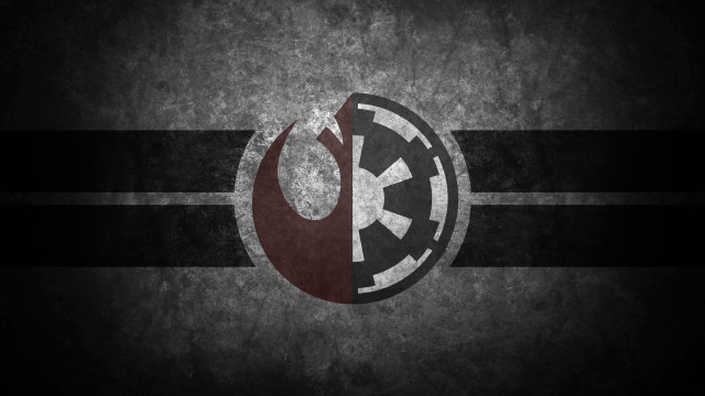 Star wars logo dark background free wallpaper for desktop - medium preview image